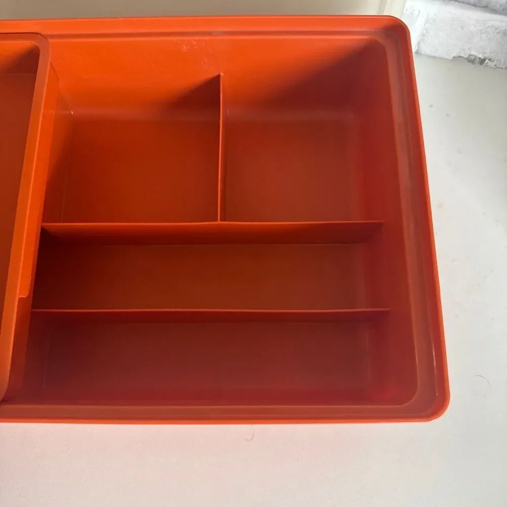 Vintage Tuppercraft 1970s/1980s Tupperware Stow-N-Go Hobby Box